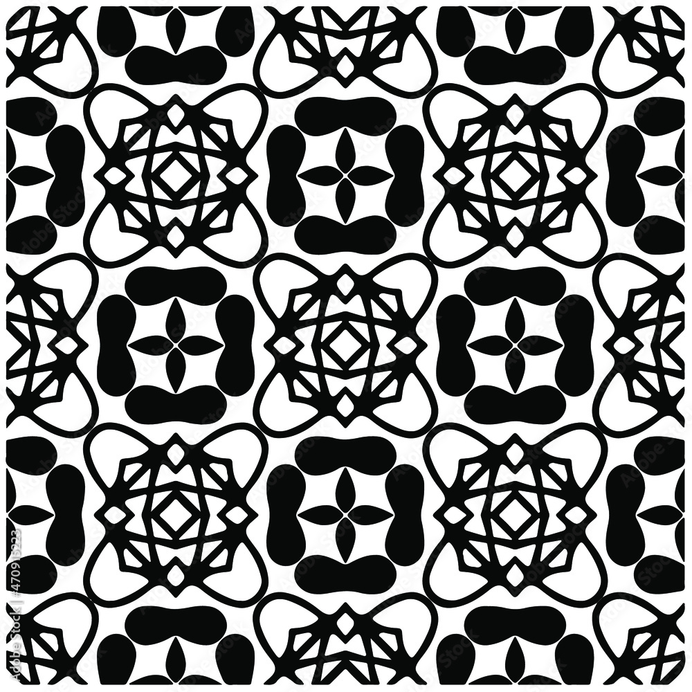 Seamless vector pattern in geometric ornamental style. Black pattern.Design element for prints, backgrounds, template, web pages and textile pattern. Geometric art.
Seamless vector pattern in geometric ornamental style. Black pattern.Design element for prints, backgrounds, template, web pages and textile pattern. Geometric art.