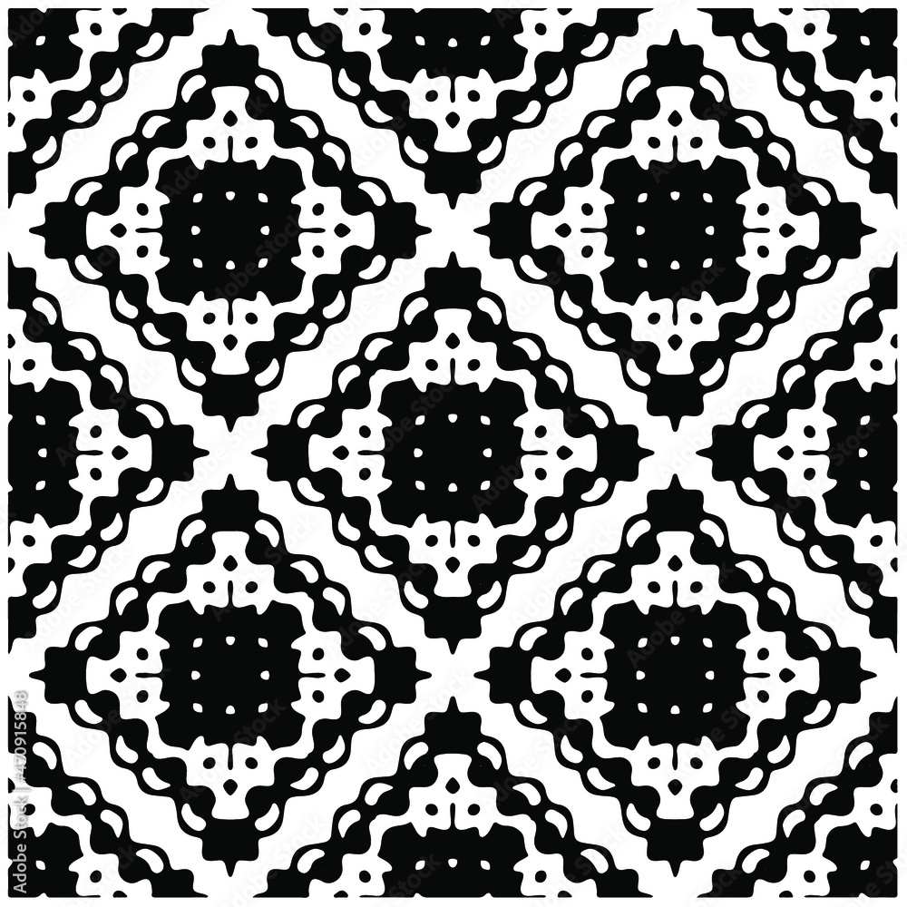 Seamless vector pattern in geometric ornamental style. Black pattern.Design element for prints, backgrounds, template, web pages and textile pattern. Geometric art Seamless vector pattern in geometric ornamental style. Black pattern.Design element for prints, backgrounds, template, web pages and textile pattern. Geometric art