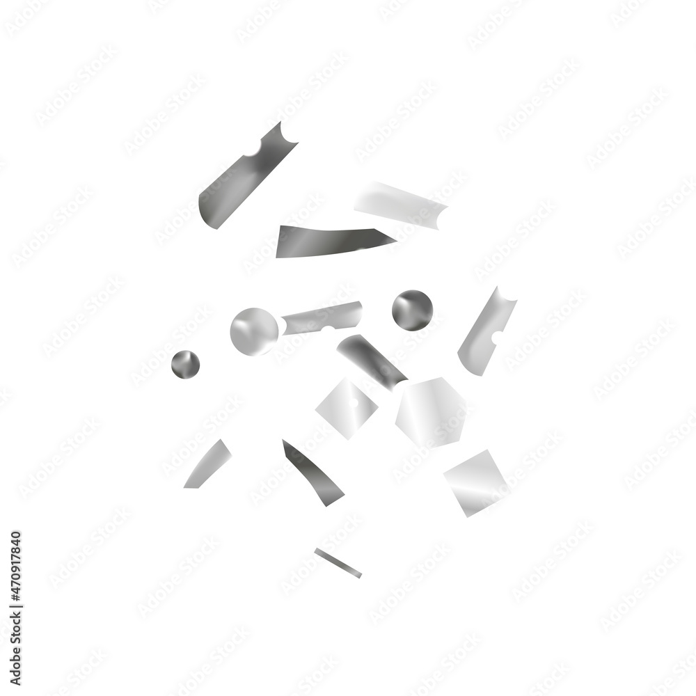 Silver confetti. Vivid blur effect. Festive foil. Great design for any purpose. Holiday, birthday. Silver confetti. Vivid blur effect. Festive foil. Great design for any purpose. Holiday, birthday.