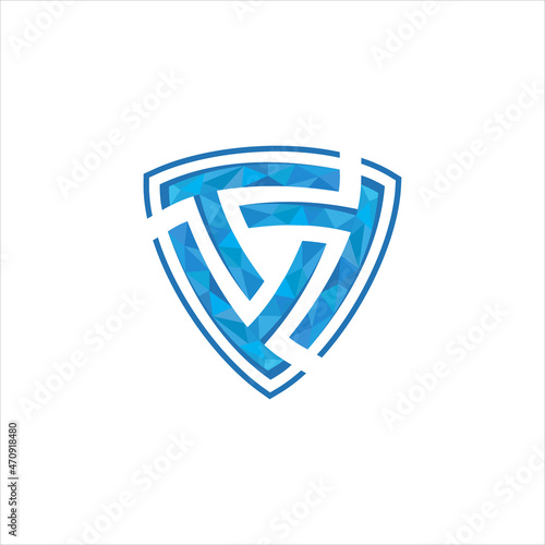 Free Download Shield technology vector template - GFXLoad