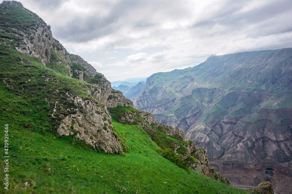 Obraz premium Beautiful landscapes of the Sulak canyon in Dagestan