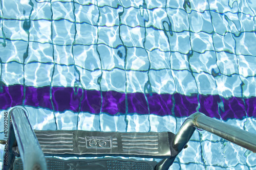 blue swimming pool