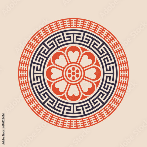 Vector image of korean ornament