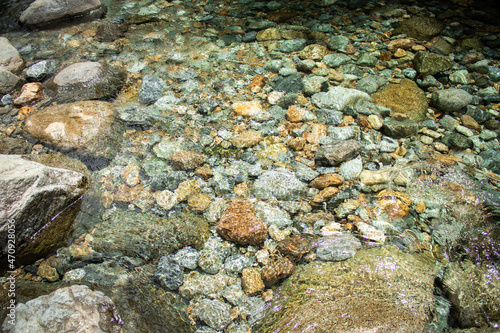 stones in water