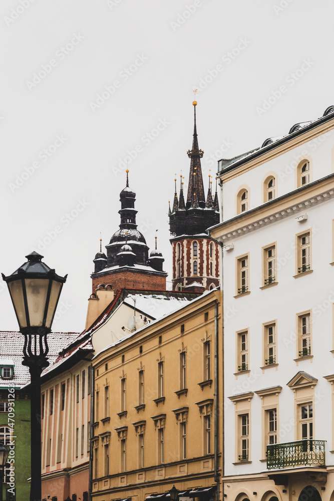 Fototapeta premium Little Market Square in Cracow 
