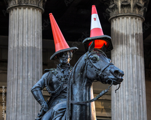 Duke of Wellington Statue in Glasgow, Scotland