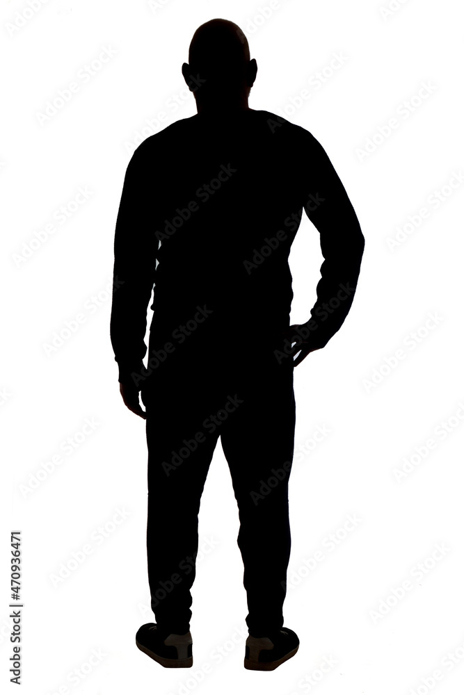 silhouette of a man silhouette of a man