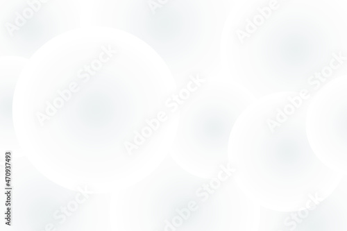 Abstract white and gray gradient graphic design circles background. Vector illustration.