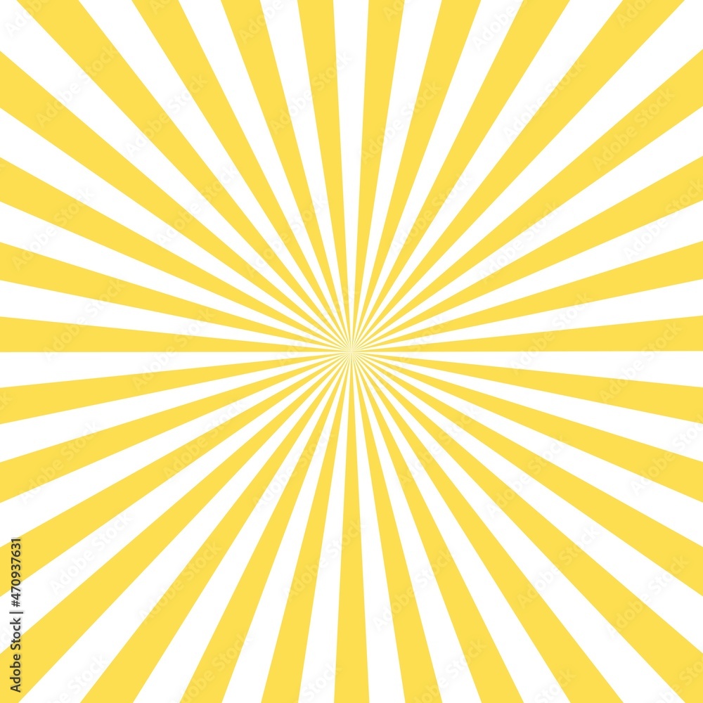 Yellow and white Sunburst or Sunlight background. Vector illustration. Yellow and white Sunburst or Sunlight background. Vector illustration.