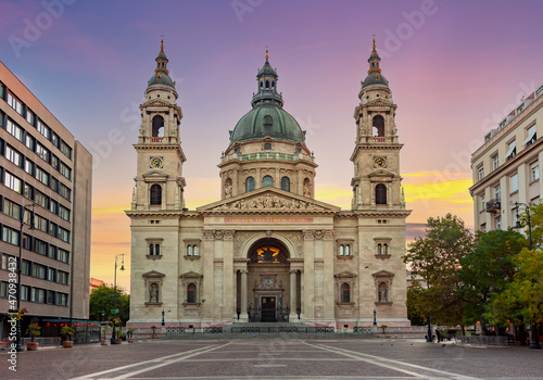 St. Stephen's basilica in center of Budapest, Hungary(translation "I am the way, truth and life")