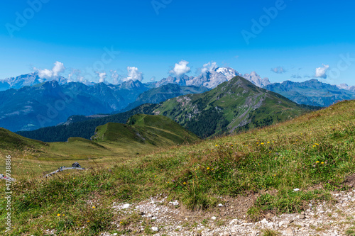 Dream Dolomites. Nuvolau, Arvelau and five towers.