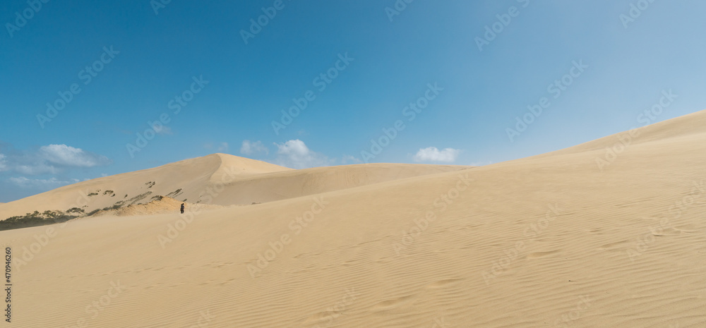 Te Paki Dunes in the north of New Zealand. Te Paki Dunes in the north of New Zealand.