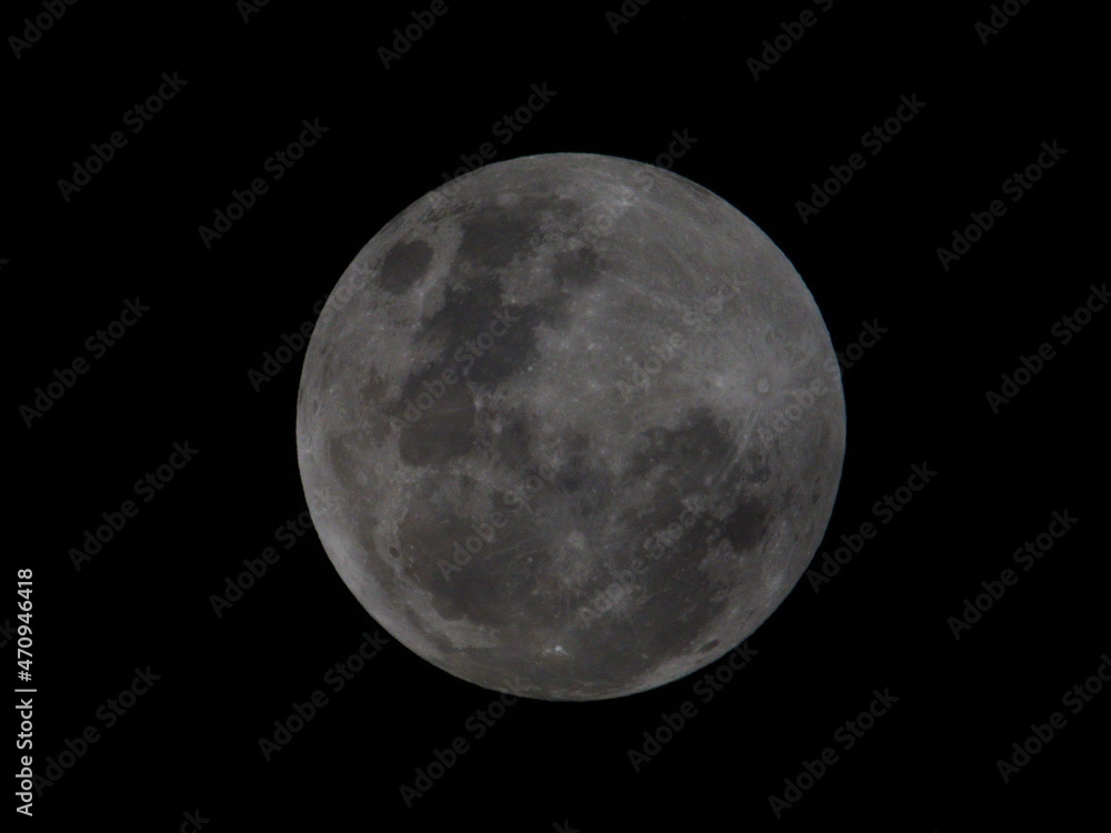 Closeup of a bright full moon during lunar eclipse, Vilcabamba, Ecuador Closeup of a bright full moon during lunar eclipse, Vilcabamba, Ecuador