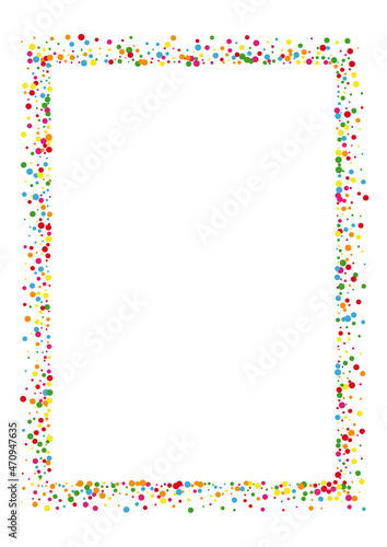 Wallpaper Mural Orange Confetti Pastel Illustration. Circle Dust Background. Multicolored Element Round. Blue Carnaval Dot Texture. Torontodigital.ca