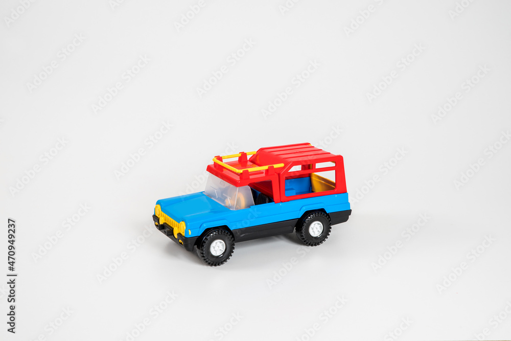 Toy plastic car isolated on white background. Toy plastic car isolated on white background.