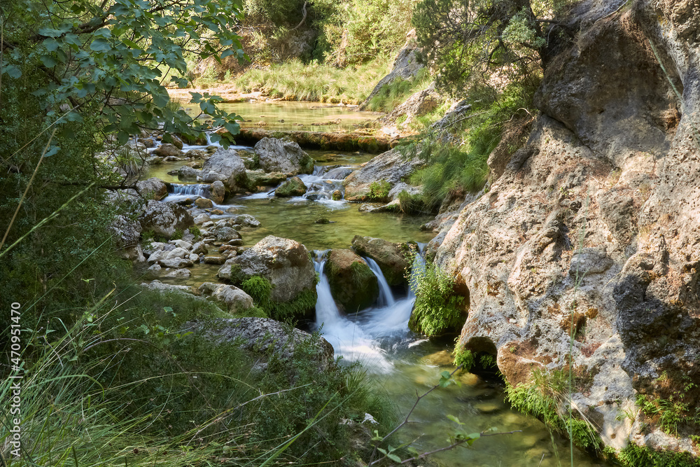 Borosa river passing through the Cerrada of Elias, Cazorla montain range, Natural park Segura y Las Villas, Jaén, España Borosa river passing through the Cerrada of Elias, Cazorla montain range, Natural park Segura y Las Villas, Jaén, España