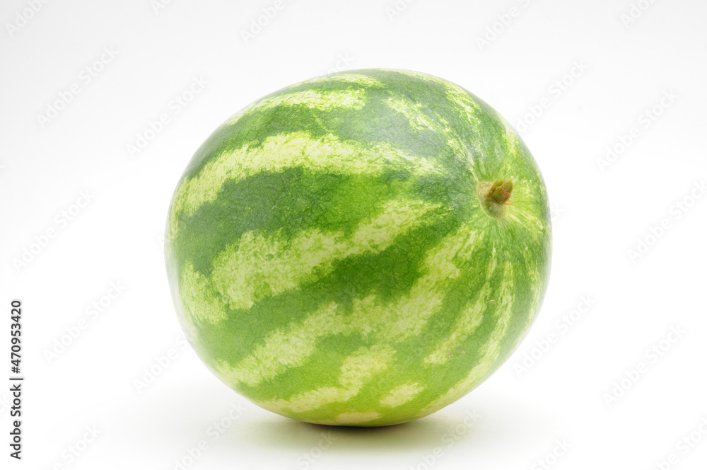 Watermelon fruits on a white background Watermelon fruits on a white background