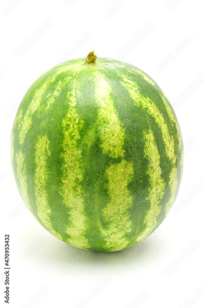 Watermelon fruits on a white background Watermelon fruits on a white background