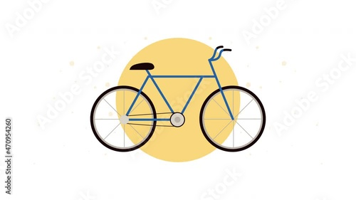 bicycle sport vehicle animation