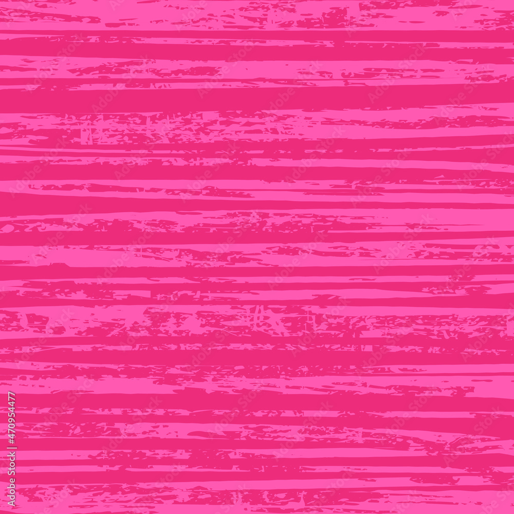 Pacific pink grunge abstract vector horizontal stripes. Distress texture of spots, stains, ink, dots, scratches. Design element for pattern, grungy effect, template, background