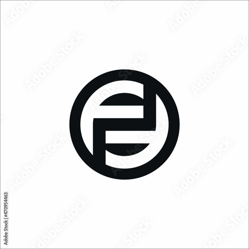 Free Download Letter F FF in circle logo icon design element template - GFXLoad