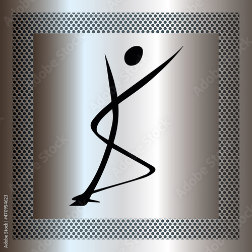 Logo masseur kinésithérapeute.