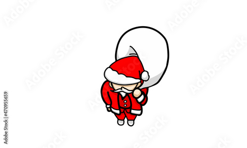 クリスマス サンタクロース Christmas　X'mas プレゼント ベクター イラスト