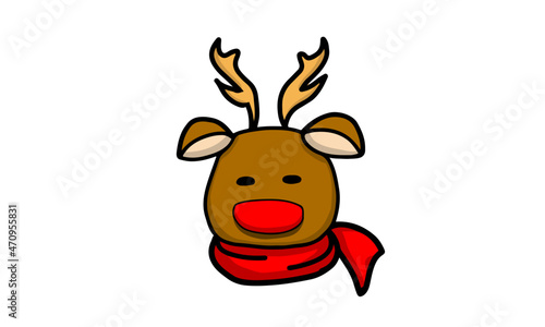 クリスマス サンタクロース Christmas　X'mas プレゼント ベクター イラスト トナカイ