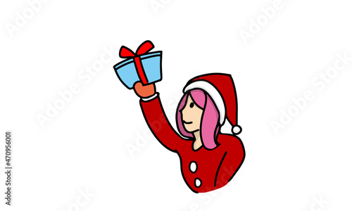 クリスマス 女性サンタクロース Christmas　X'mas プレゼント