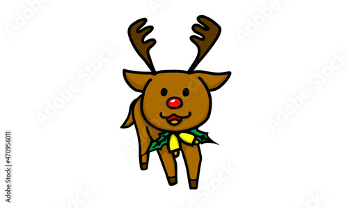 クリスマス　トナカイ　Christmas　X'mas　イラスト　ベクター