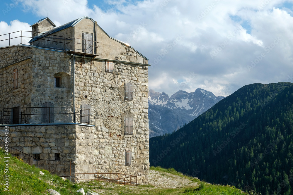 castle in the mountains - dolomites castle in the mountains - dolomites