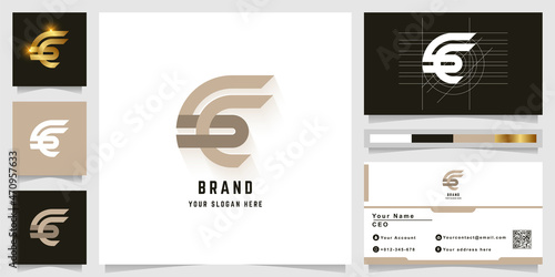 Letter SC or SE monogram logo