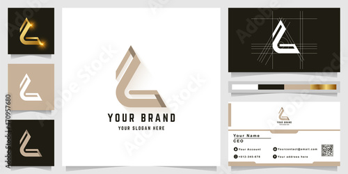 Letter L or C monogram logo