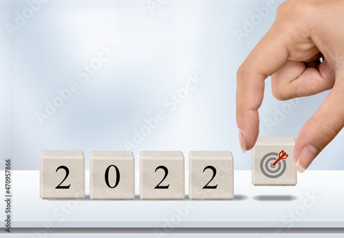 New year 2022 and goal plan, new year business vision.