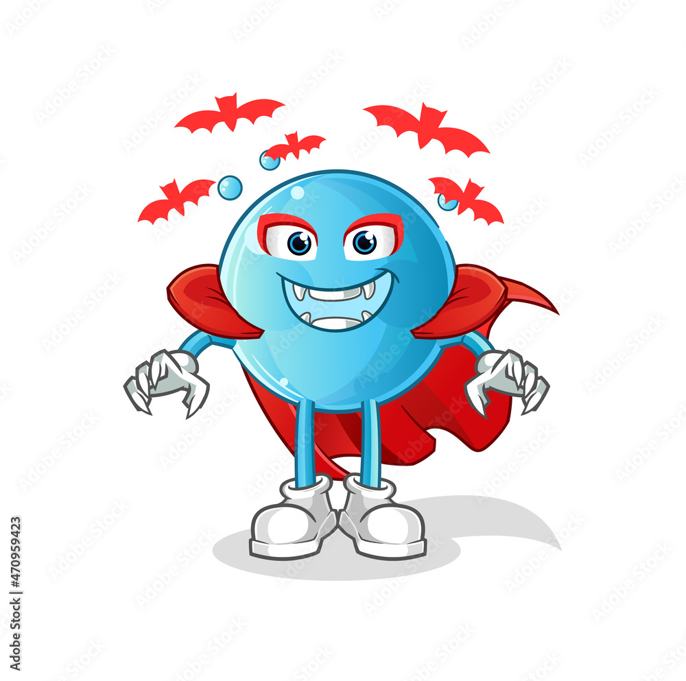bubble Dracula illustration. character vector