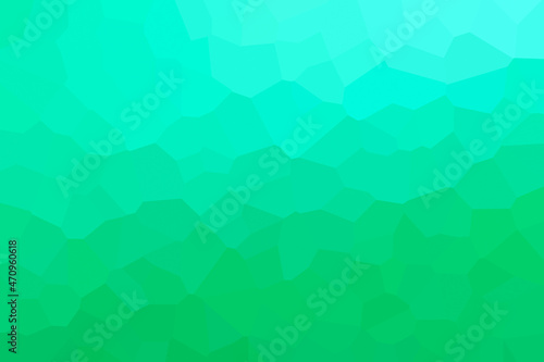Gradually coloured mosaic from aquamarine to green