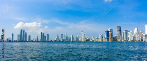 Skyline von Cartagena, Kolumbien