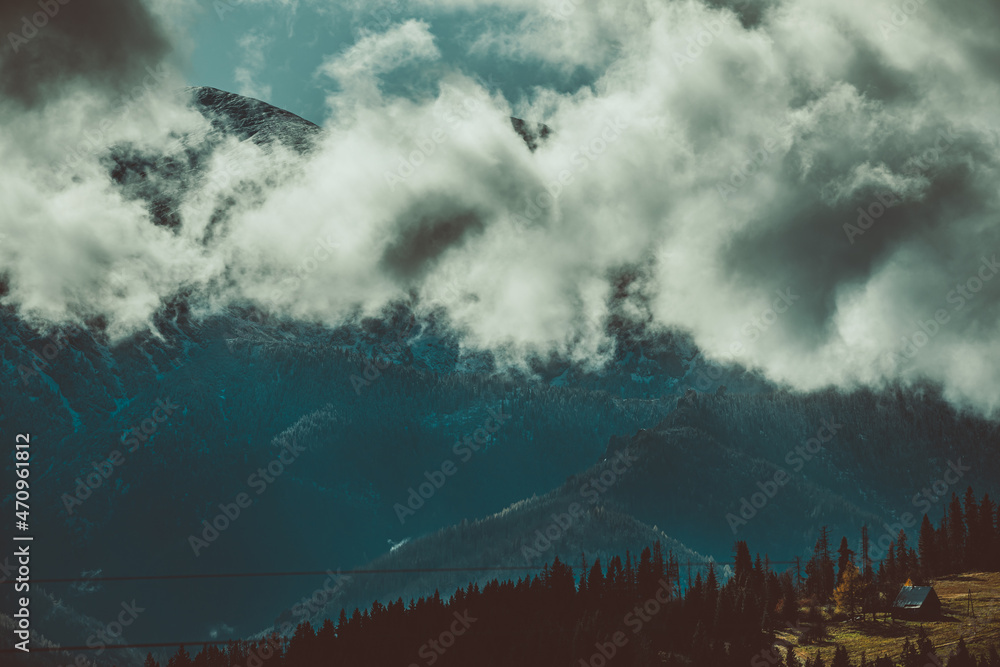 HDR Photos of Tatra Mountains in Poland, Cloudy Day.