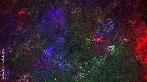 Grungy texture, stained wall digital art background.