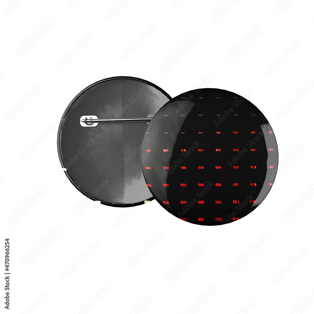 button with texture and image on a white background