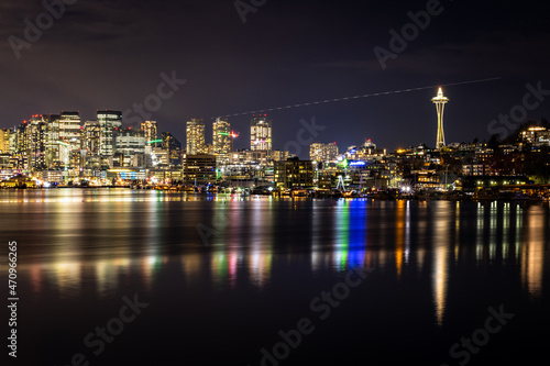 Seattle skyline at gasworks photo