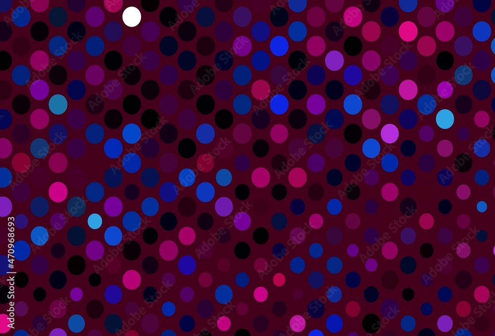 Dark Blue, Red vector texture with disks. Dark Blue, Red vector texture with disks.
