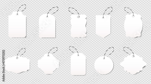 Price tag collection. Sale tag Paper labels set. Mega sale tags collection. Special offer, big sale, discount, best price, mega sale banner set. Stock vector.