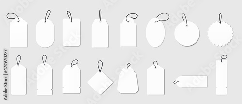 Price tag collection. Sale tag Paper labels set. Mega sale tags collection. Special offer, big sale, discount, best price, mega sale banner set. Stock vector. photo
