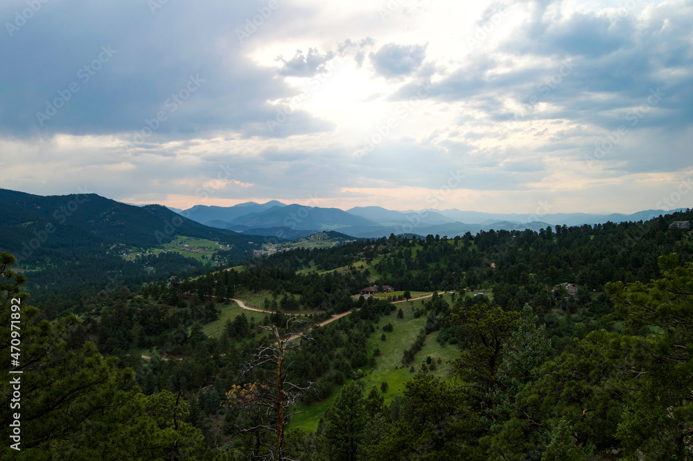 Colorado Mountain View from Mt. Falcon Park