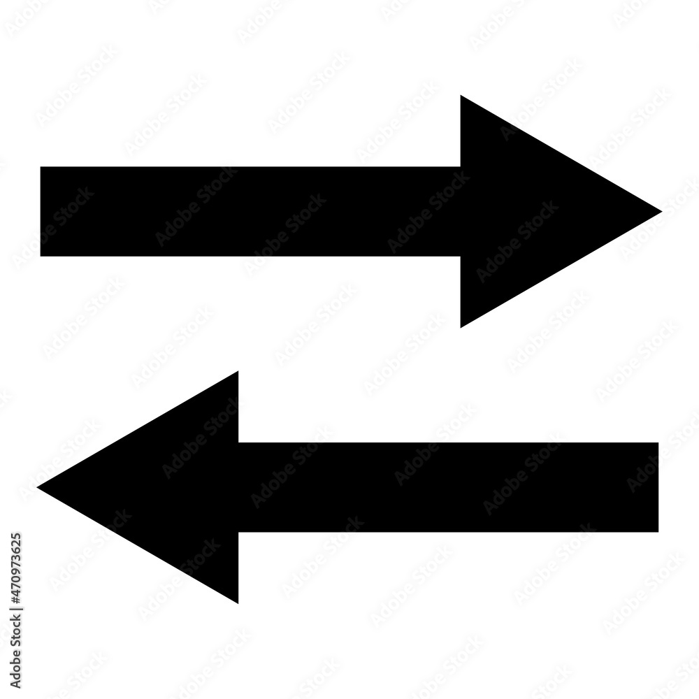 Double arrows icon. Synchronize process. Connection concept. Exchange sign. Flat art. Vector illustration. Stock image. Double arrows icon. Synchronize process. Connection concept. Exchange sign. Flat art. Vector illustration. Stock image.