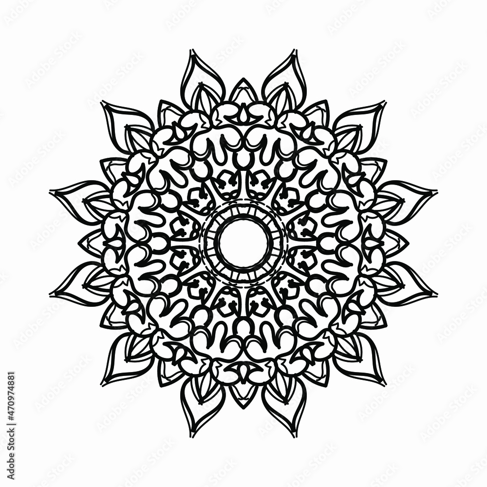 decorative concept abstract mandala illustration. decorative concept abstract mandala illustration.