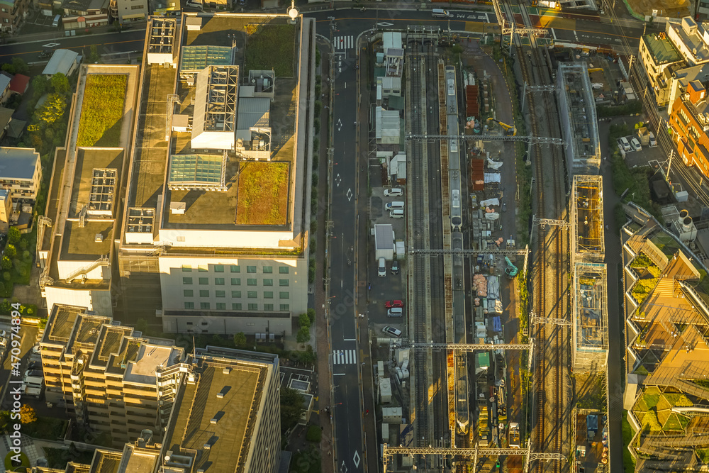 Naklejka premium 東京の街並み（東京スカイツリーから撮影）