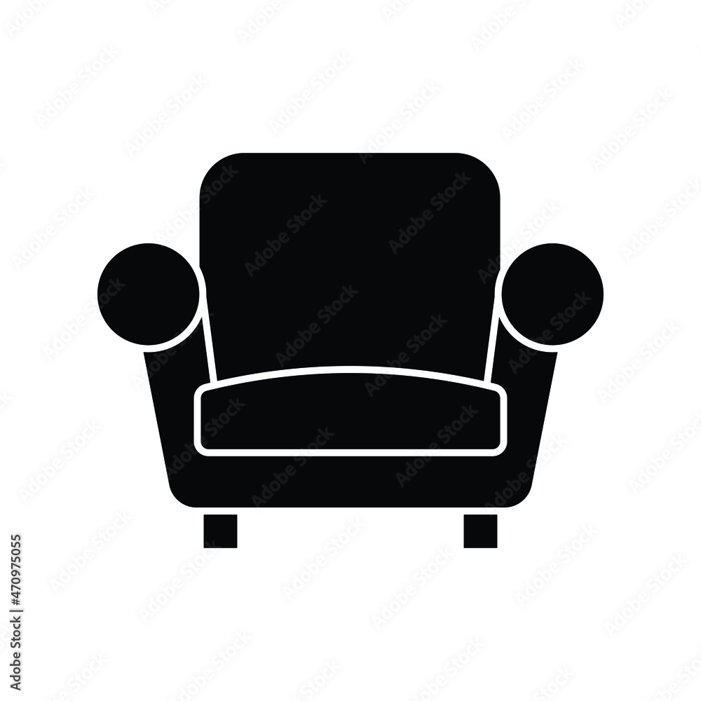 Sofa icon design isolated on white background Sofa icon design isolated on white background