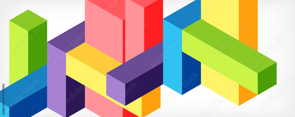 Abstract background. 3d cubes, cubic elements and blocks. Techno or business concept for wallpaper, banner, background, landing page Abstract background. 3d cubes, cubic elements and blocks. Techno or business concept for wallpaper, banner, background, landing page